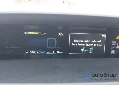 2017 Toyota Prius Prime Advanced из США, поврежденный, VIN JTDKARFP2H3033770